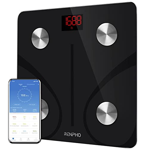 RENPHO Body Fat Scale Smart BMI Scale Digital Bathroom Wireless...