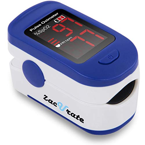 Zacurate 500BL Fingertip Pulse Oximeter Blood Oxygen Saturation...