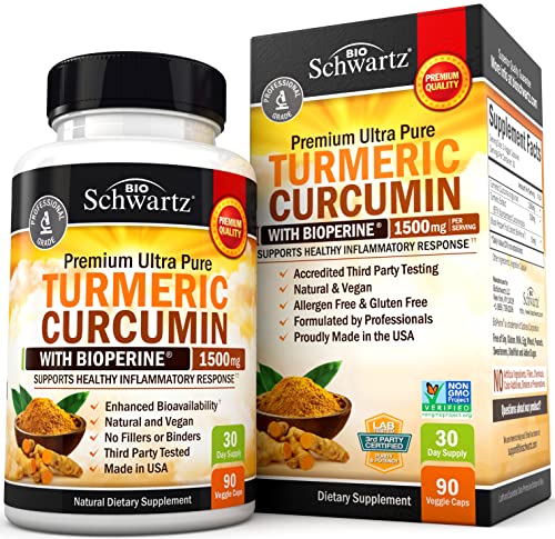 Turmeric Curcumin with BioPerine 1500mg - Natural Joint & Healthy...